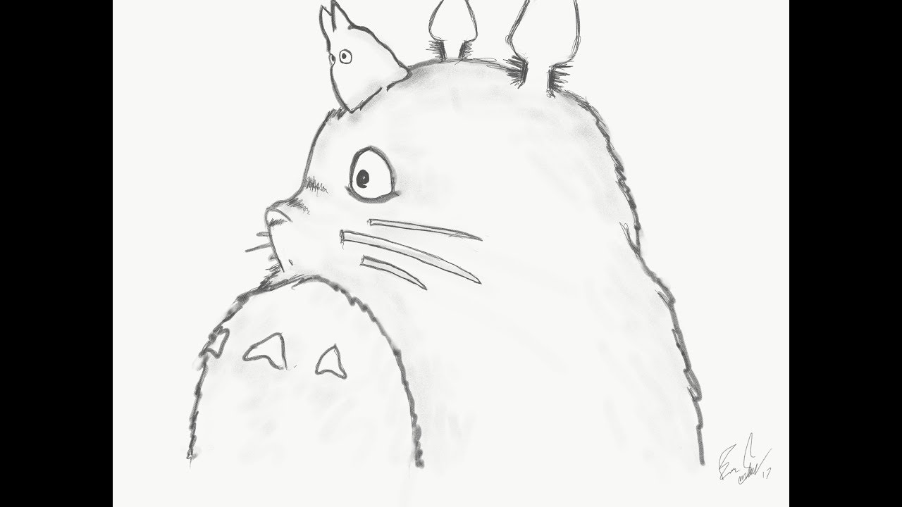 1280x720 Totoro - Totoro Sketch