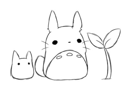 516x387 Totoro Sketch - Totoro Sketch