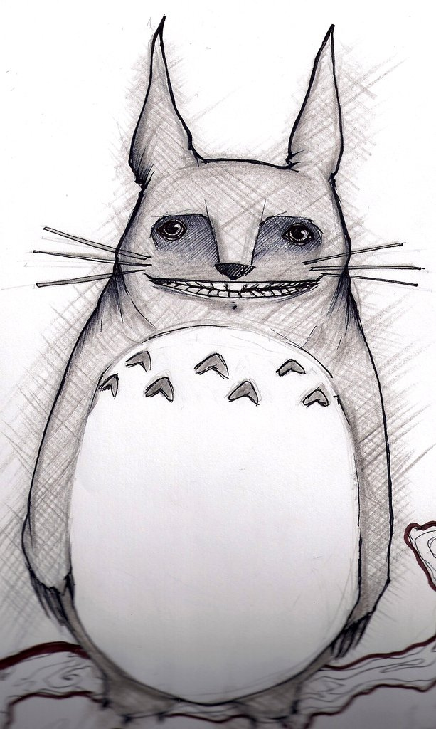 613x1024 Totoro Sketch. Entretenido. John Doe Kid - Totoro Sketch
