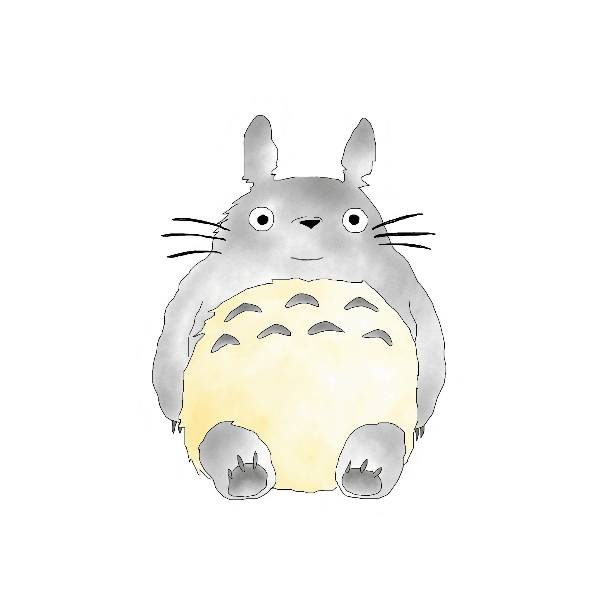 600x600 Drawing Sketch Dessin Illustration Drawnwithp - Totoro Sketch