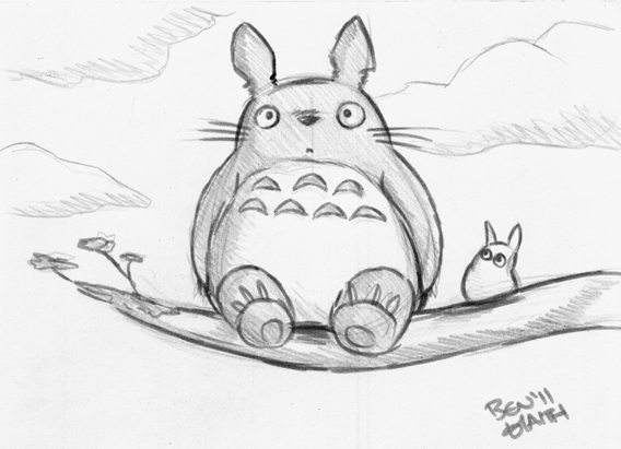 568x411 Go! Go! Robotendo Fan Art Friday - Totoro Sketch