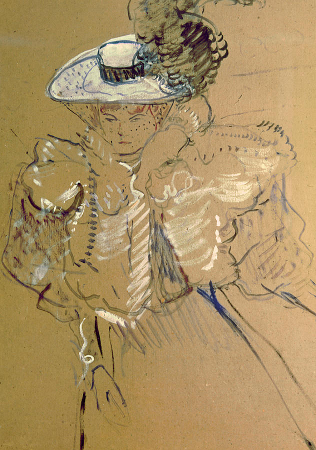 632x900 Misia Natanson Painting By Henri De Toulouse Lautrec - Toulouse Lautrec Sketches