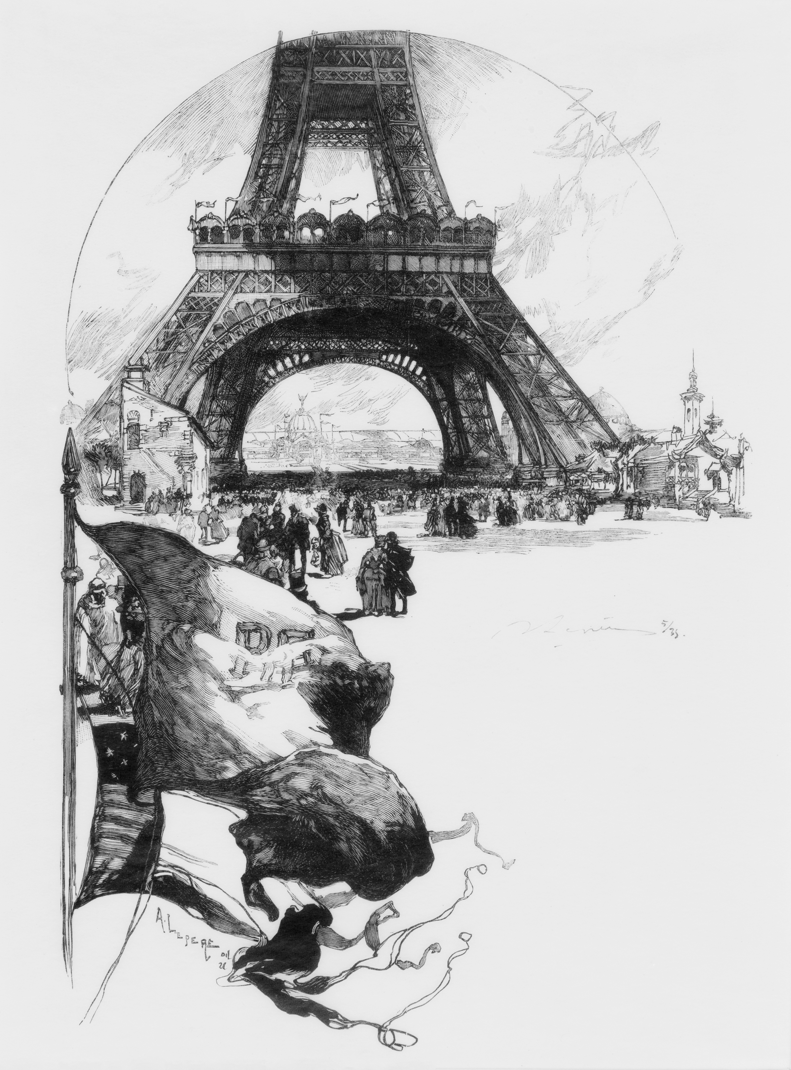 2754x3725 Fileauguste Louis La Tour Eiffel, 1889.jpg - Tour Eiffel Sketch
