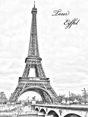 375x500 Tour Eiffel Sketch Daniel - Tour Eiffel Sketch