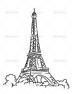 236x308 Draw The Eiffel Tower Step By Step Step By Step - Tour Eiffel Sketch