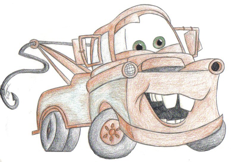 Tow Mater Sketch at Explore collection of Tow