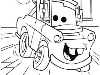 320x240 Mater Coloring Book Mater Disney Cars Character Tow Mater Coloring - Tow Mater Sketch