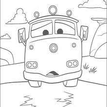 220x220 Cars Coloring Pages - Tow Mater Sketch