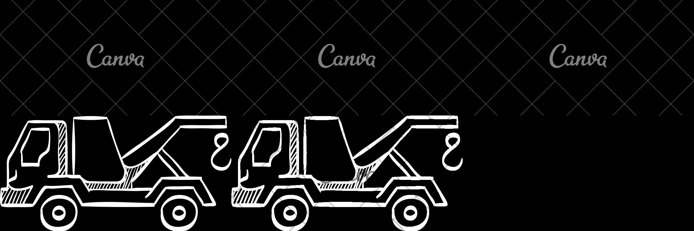 2400x800 Sketch Icon Of A Tow Truck - Tow Truck Sketch