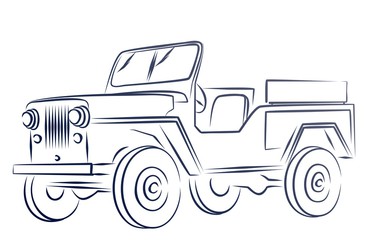 375x240 Tow Truck Sketch. - Tow Truck Sketch
