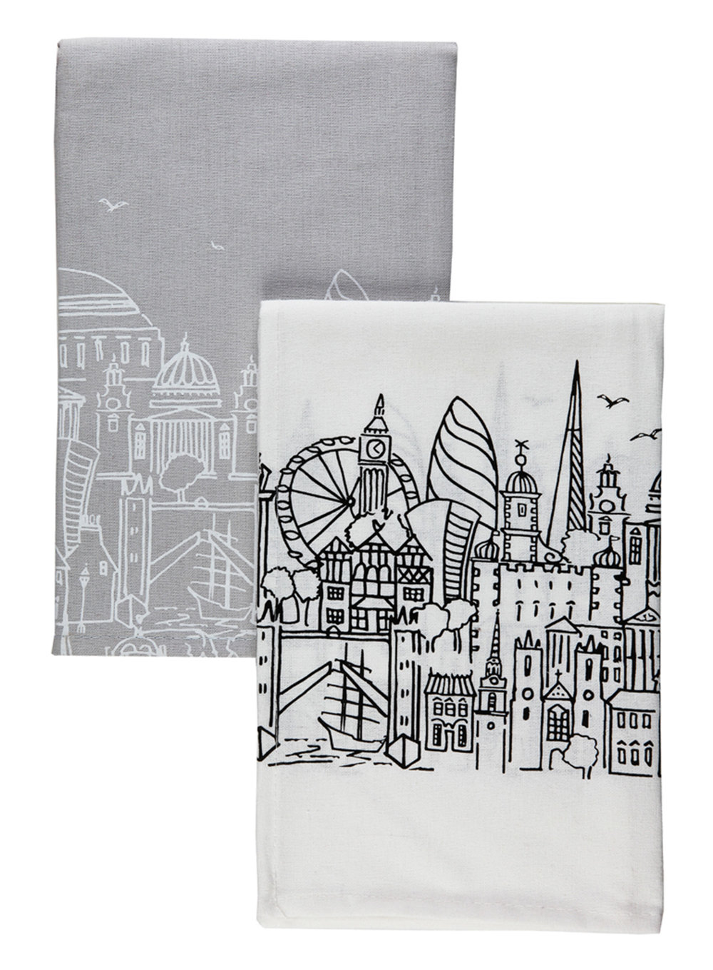1000x1359 London Sketch Double Tea Towel Pack My Gorgeous Cards Amp Gifts - Towel Sketch