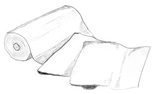 300x184 Paper Towel Sketch Robinson Artworks - Towel Sketch