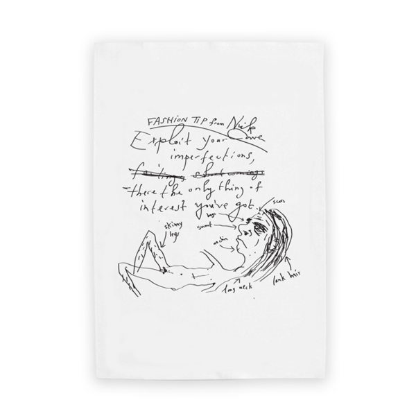 600x600 Fashion Tips White Tea Towel Store Home Nick Cave Official Uk - Towel Sketch