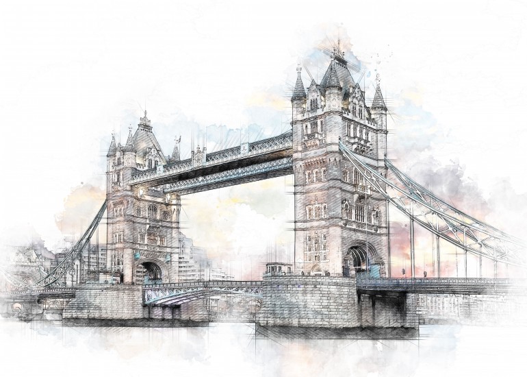 770x550 Tower Bridge Sketch By Cornel Vlad - Tower Bridge Sketch