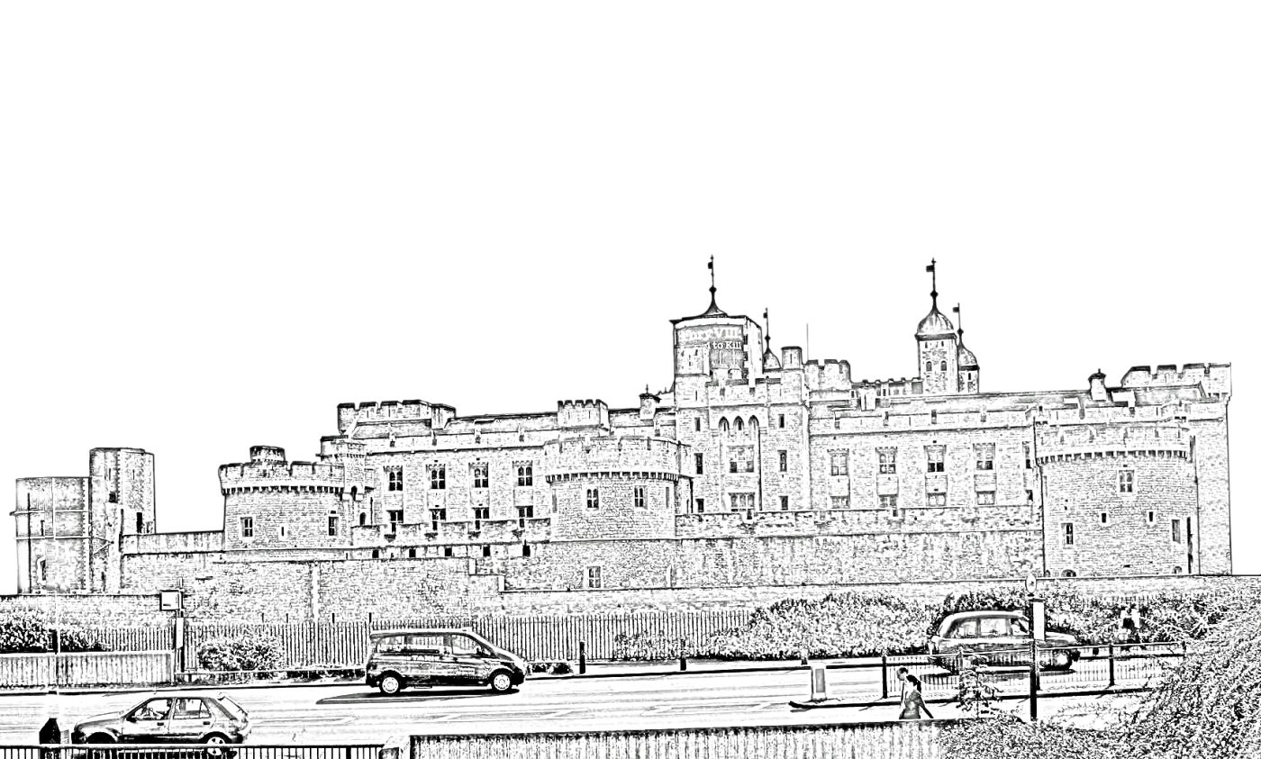 1400x843 Stock Pictures Tower Of London Photograph, Sketch And Silhouette - Tower Of London Sketch