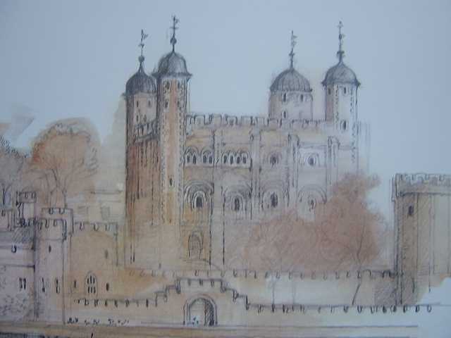640x480 Water Coloured Sketch Tower Of London - Tower Of London Sketch