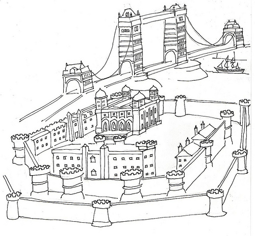 500x462 Mondo Trudeau A Guide To A World Geography Class - Tower Of London Sketch