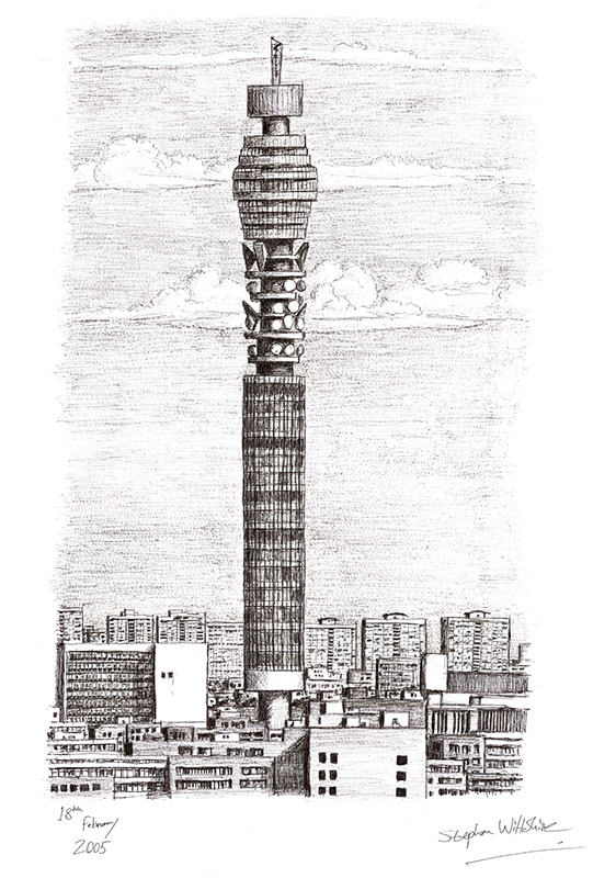 541x800 Bt Tower London - Tower Of London Sketch