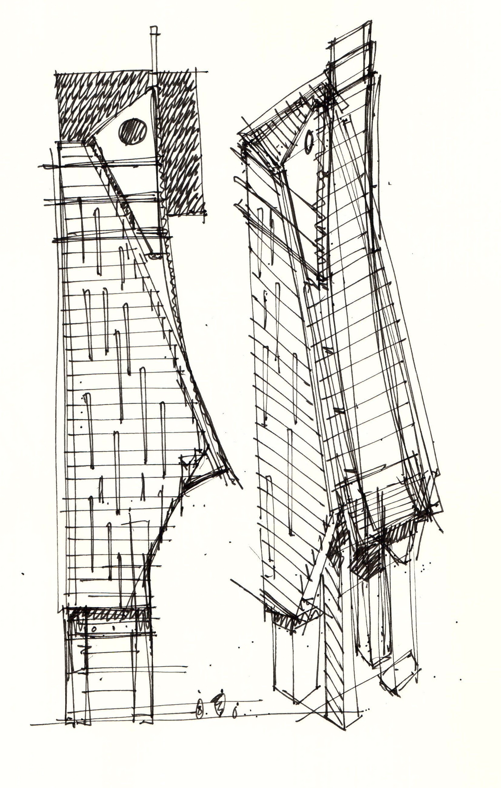 1654x2599 Tower Sketch Mick Timpson. Work Amp Other - Tower Sketch