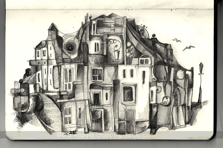 750x497 Dream Town Sketch Cropping Reality - Town Sketch