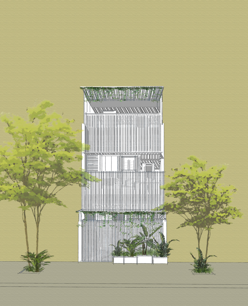 812x1000 Gallery Of Blinds Townhouse Chon.a - Townhouse Sketch