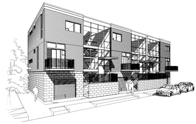 382x242 Wieler Homes Rapson Greenbelt Designs Greenbelt Townhouse - Townhouse Sketch
