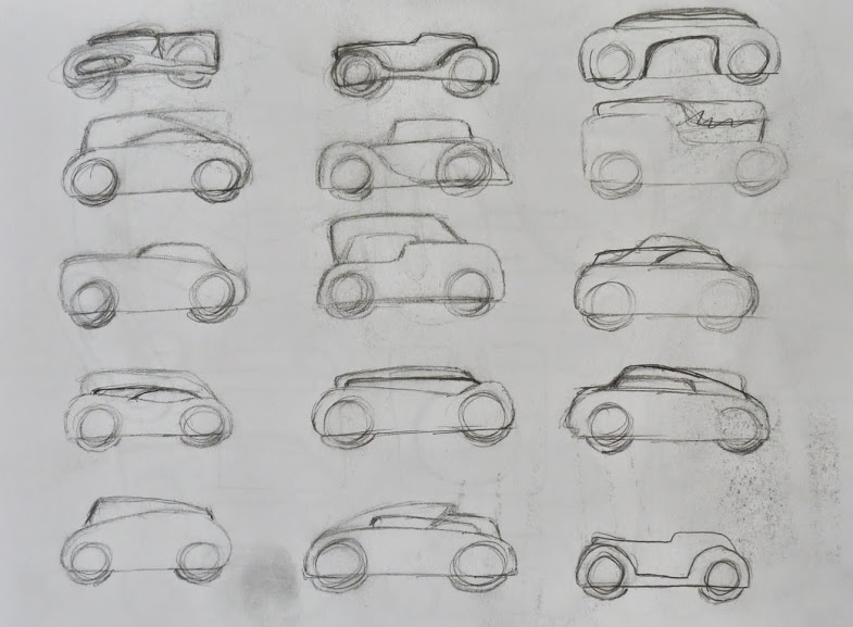 785x577 Oto Toy Car Concept Work - Toy Car Sketch