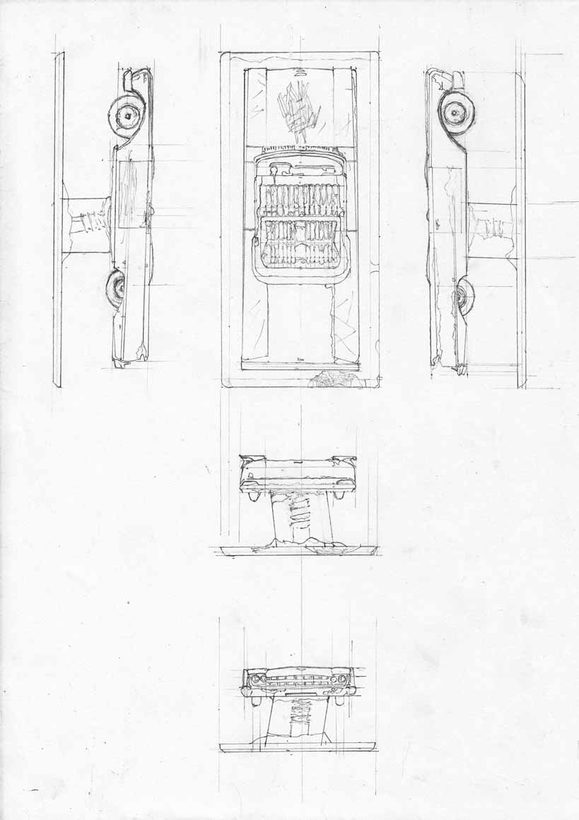 819x1161 Scale Drawing Of The Toy Car Object Retrieval - Toy Car Sketch