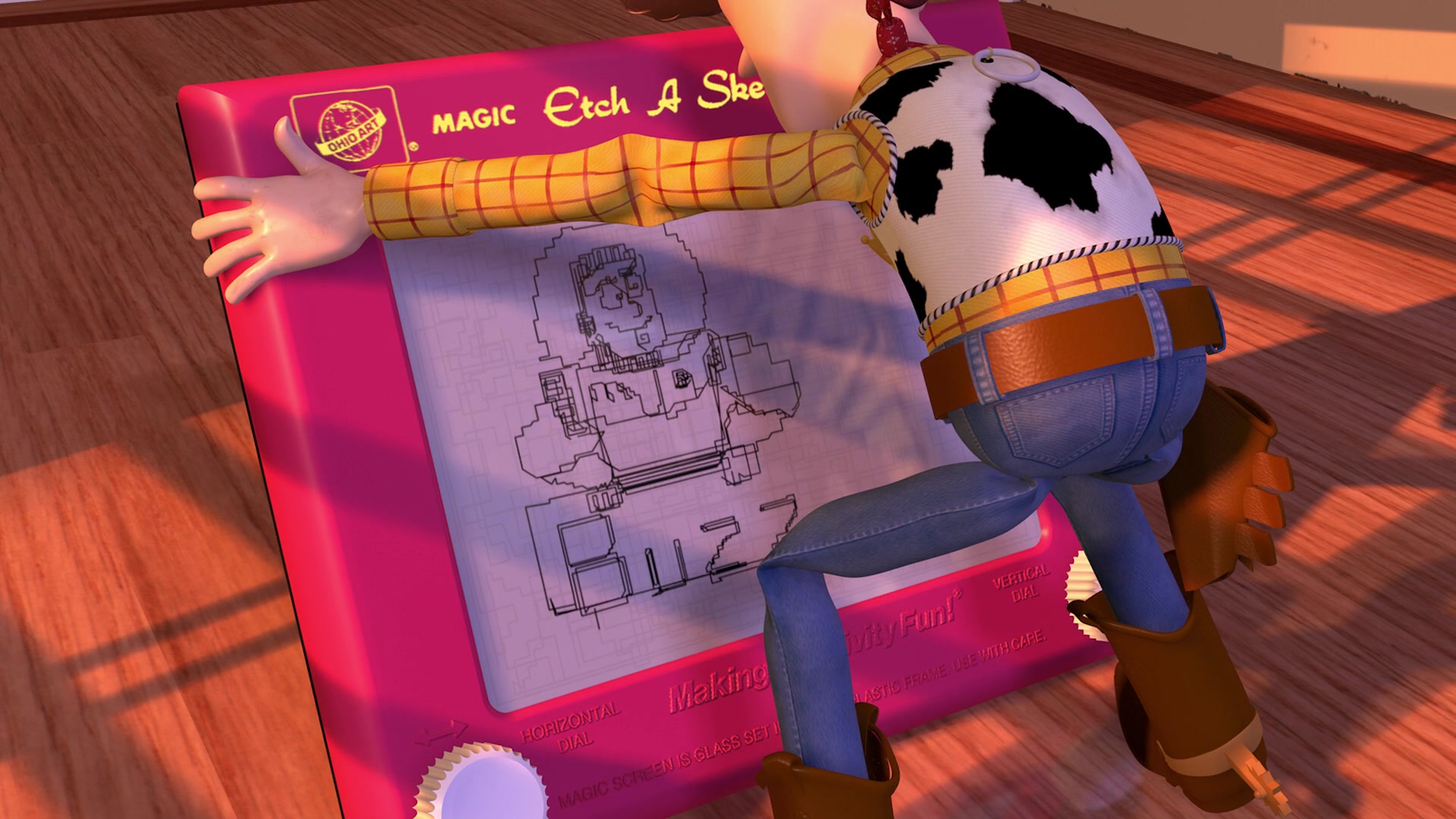 1920x1080 Ohio Art Classic Etch A Sketch Screen In Toy Story (1995 - Toy Story Etch A Sketch