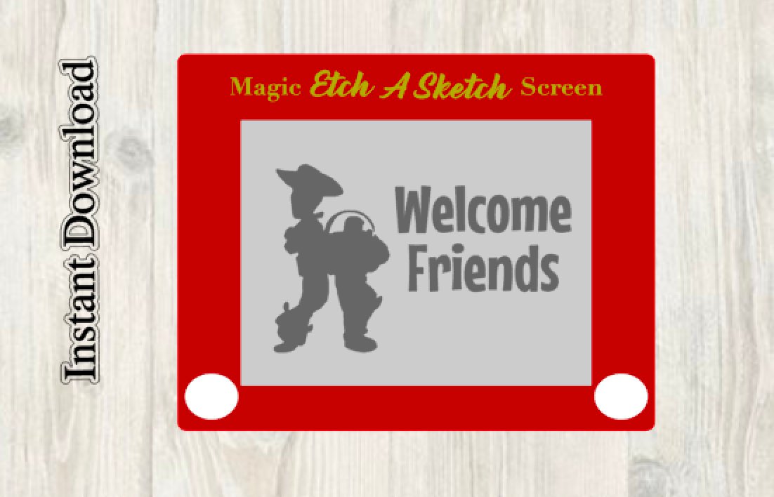 1102x708 Etch A Sketch Door Sign Toy Story Party Etsy - Toy Story Etch A Sketch