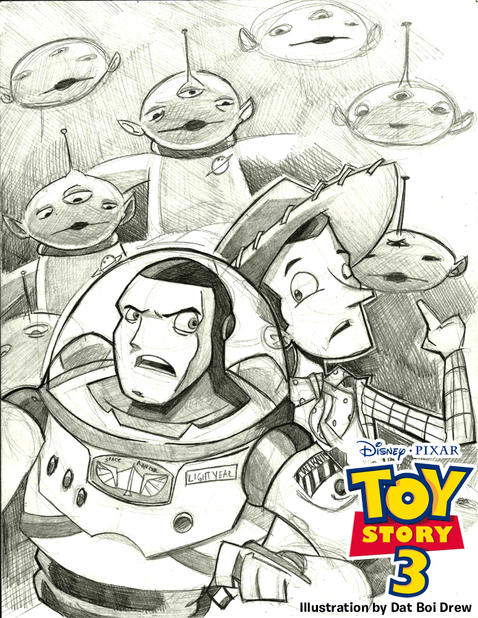 696x900 Toy Story Sketch By Datboidrew On Newgrounds - Toy Story Sketch