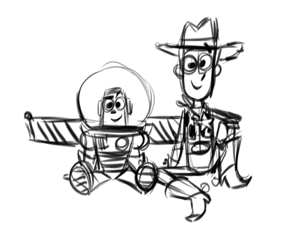 1013x791 Toy Story Doodle. ) Toy Story Disney Art, Disney - Toy Story Sketch