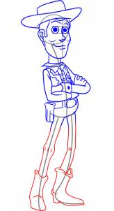 164x302 How To Draw How To Draw Woody From Toy Story - Toy Story Woody Sketch