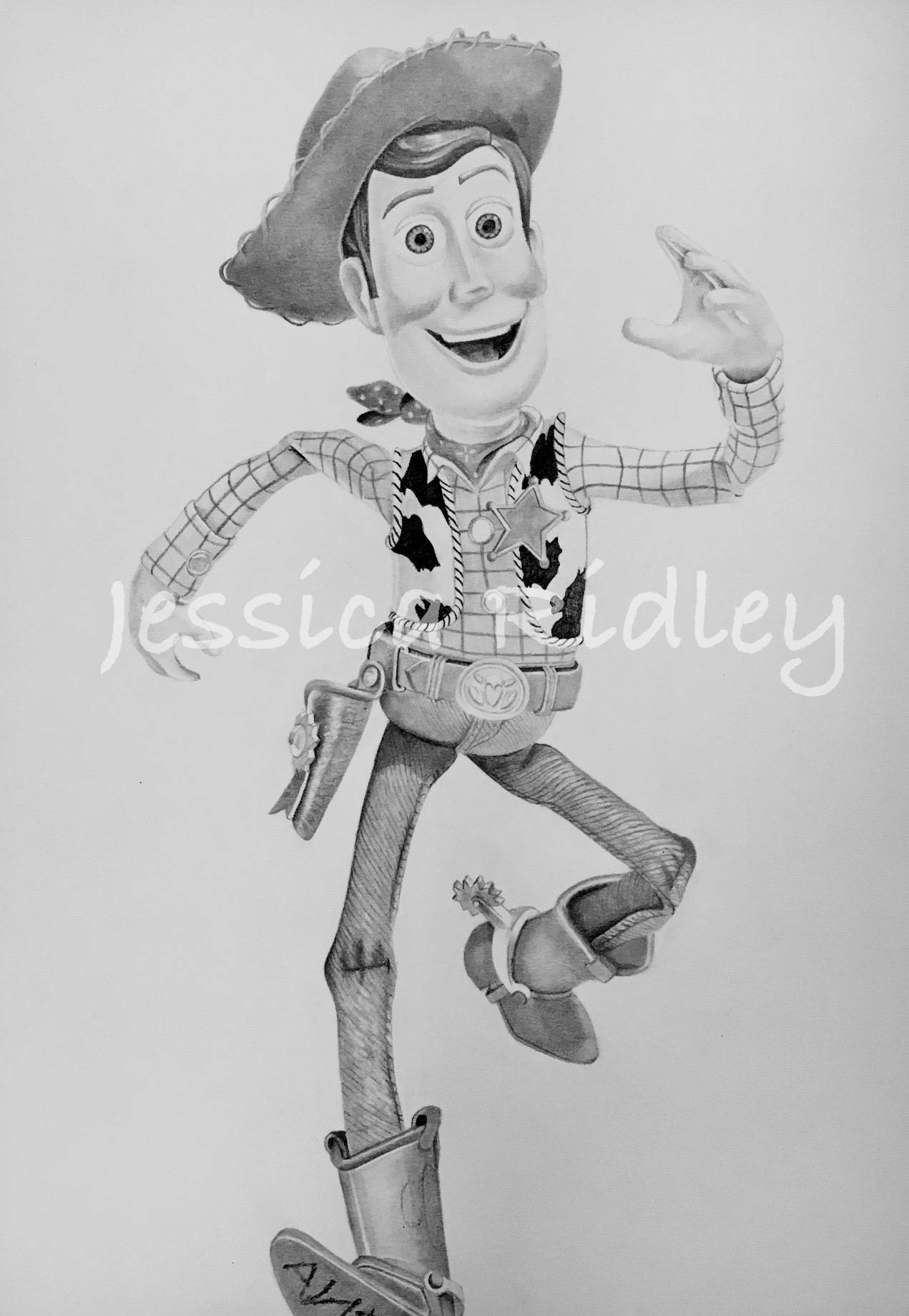 1271x1840 Print Woody Toy Story Cartoon Sketch Etsy - Toy Story Woody Sketch