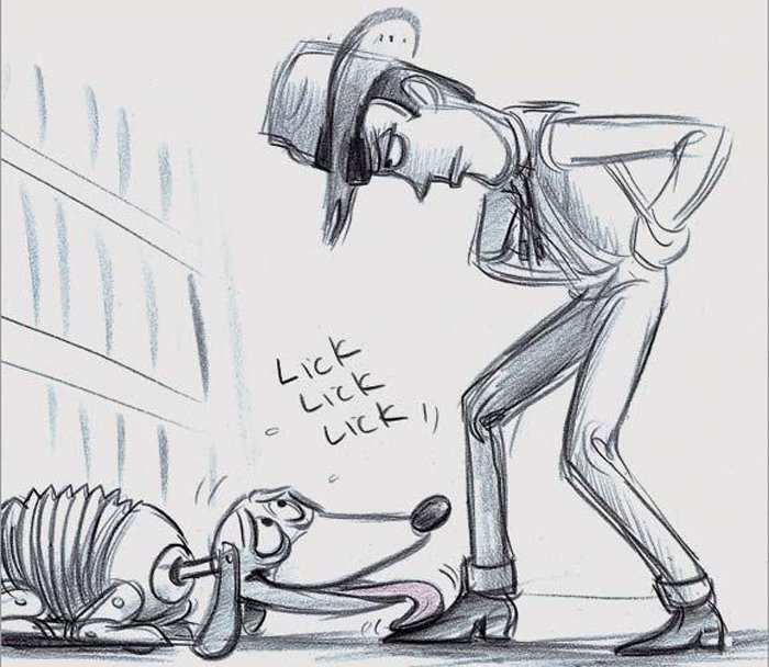 700x608 Toy Story Was Originally Going To Be Way Darker - Toy Story Woody Sketch