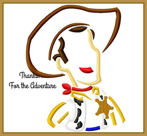570x527 Woody From Toy Story Sketch Digital Embroidery Machine Design Etsy - Toy Story Woody Sketch