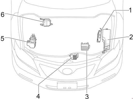 550x408 2007 2011 Toyota Camry Xv40 Fuse Box Diagram Fuse Diagram - Toyota Camry Sketch