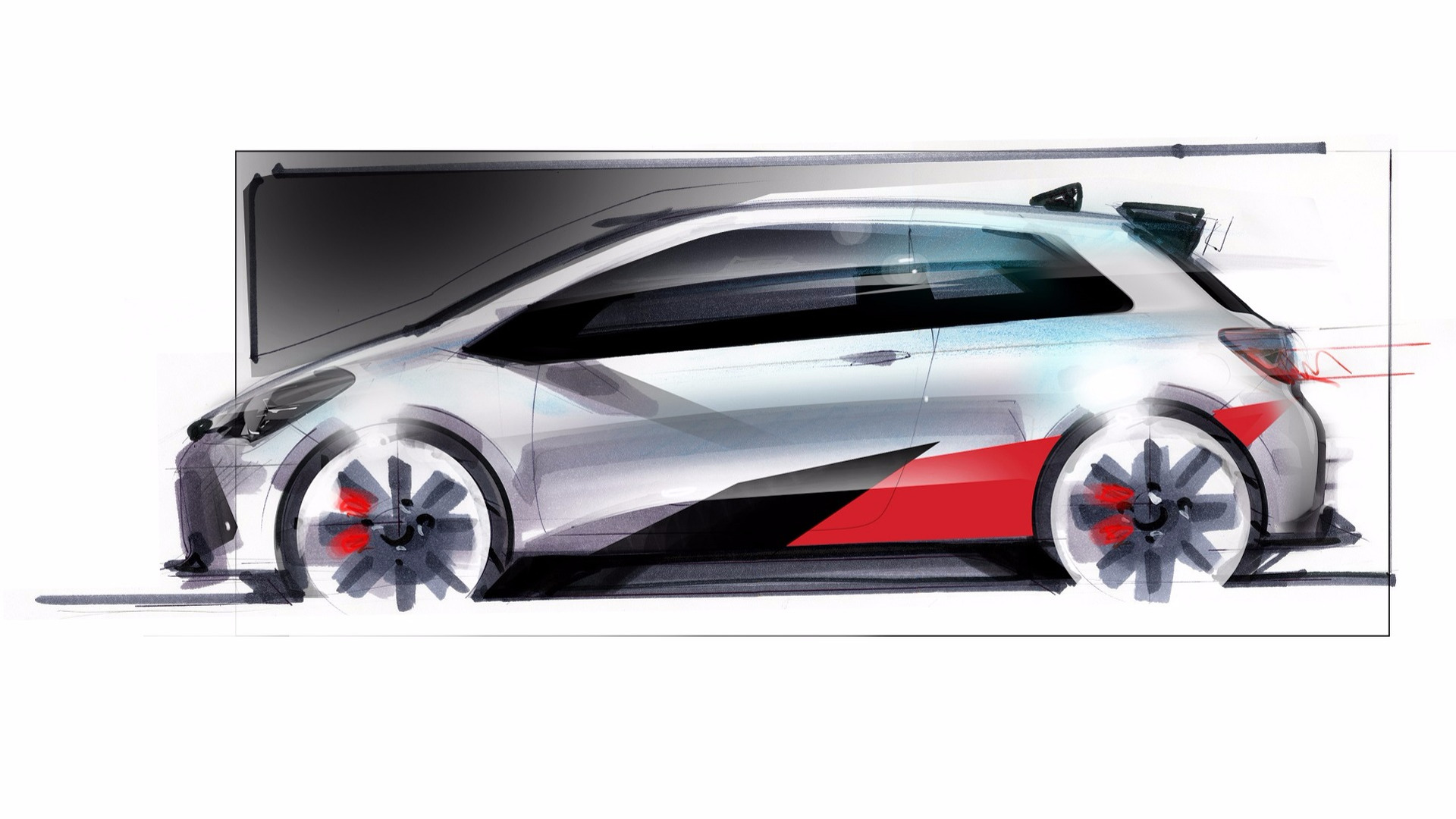 1920x1080 Hot Toyota Yaris Teased In Sketch - Toyota Sketch