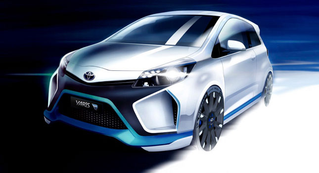 645x349 Toyota Comes Out With New Sketch Of 400 Hp Yaris Hybrid R Concept - Toyota Sketch