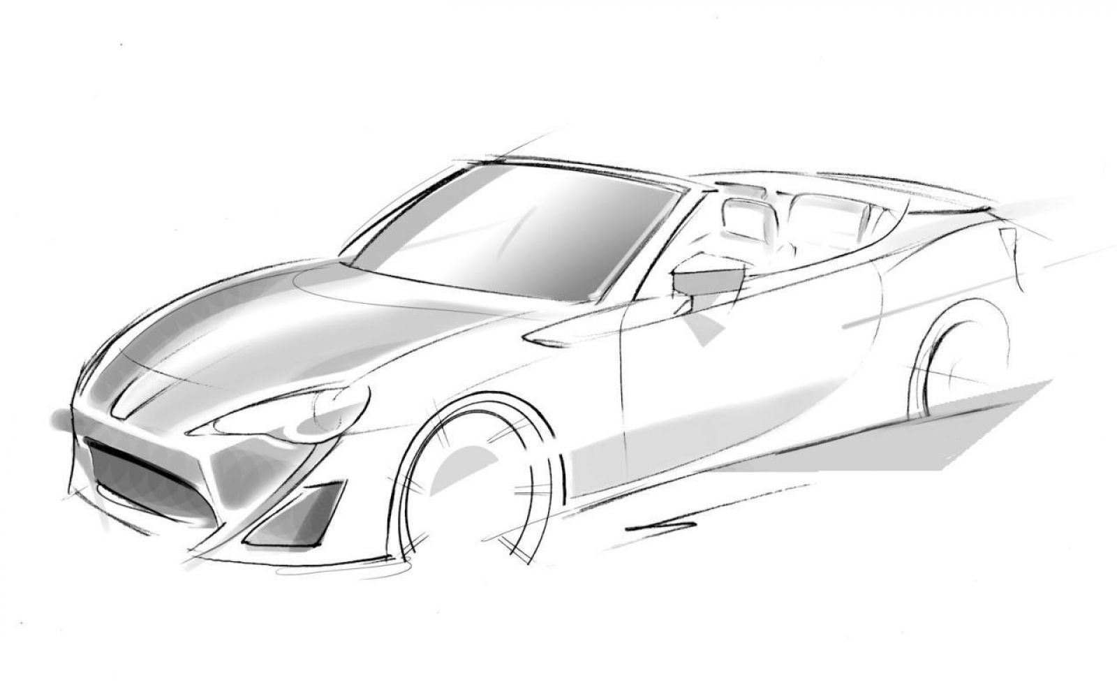 1600x984 Toyota Gt 86 Convertible New Sketch Available Now Auto Types - Toyota Sketch