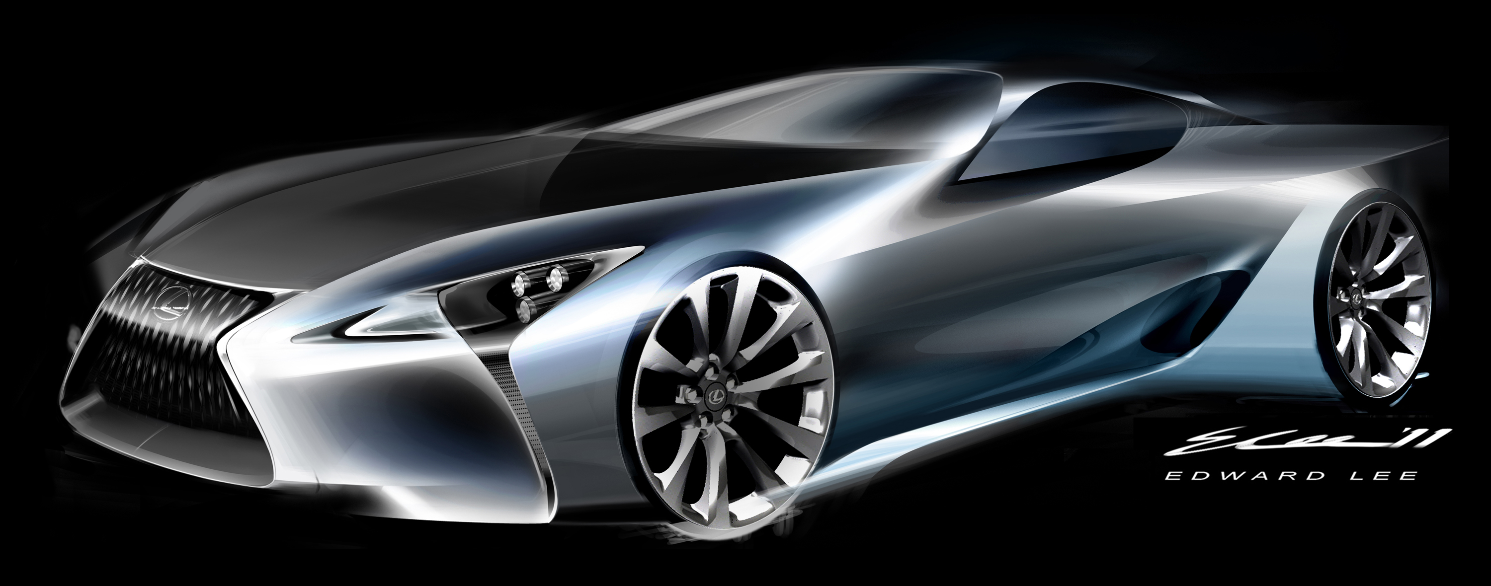 3000x1180 Calty Automotive Creativity Spanning Five Decades Toyota Global - Toyota Sketch