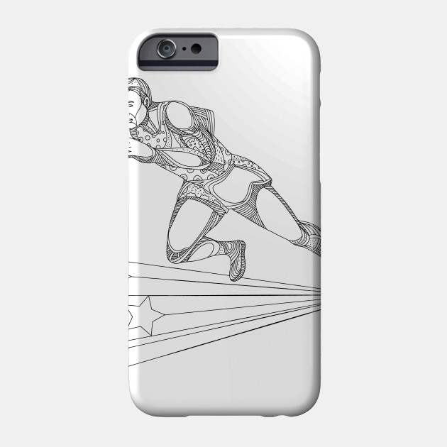 630x630 Track And Field Athlete Running Doodle Art - Track And Field Sketch