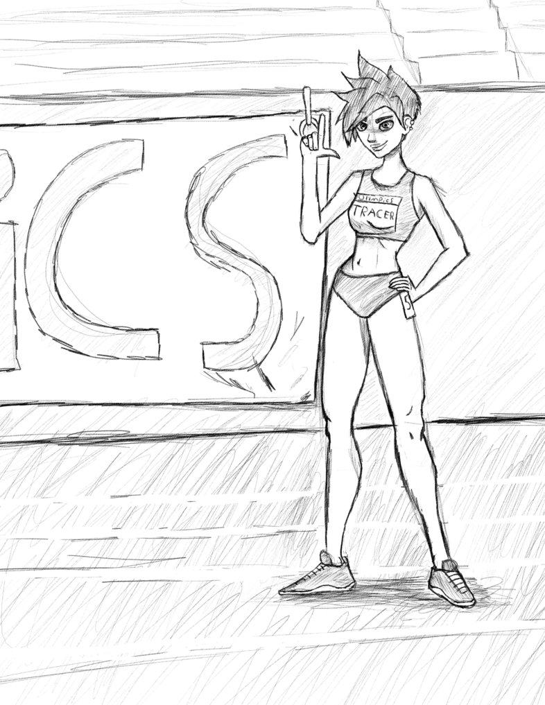 786x1017 Track And Field Tracer Sketch By Waterishardcore - Track And Field Sketch