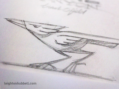 400x300 Track And Field Mascot Sketch By Leighton Hubbell - Track And Field Sketch