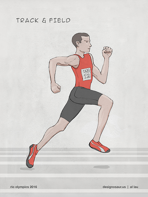 Track And Field Sketch at PaintingValley.com | Explore collection of ...