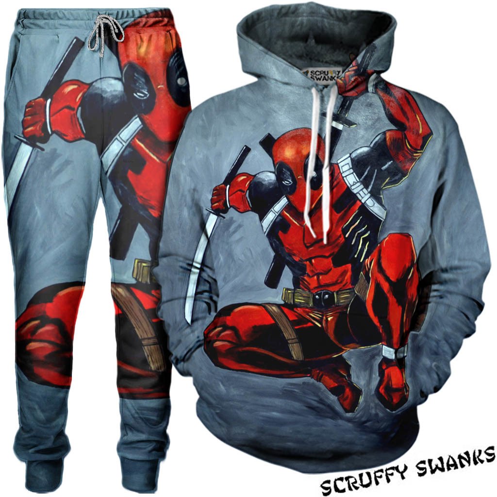 1024x1024 Custom Crafted Deadpool Sketch Print Tracksuits Scruffy Swanks - Tracksuit Sketch