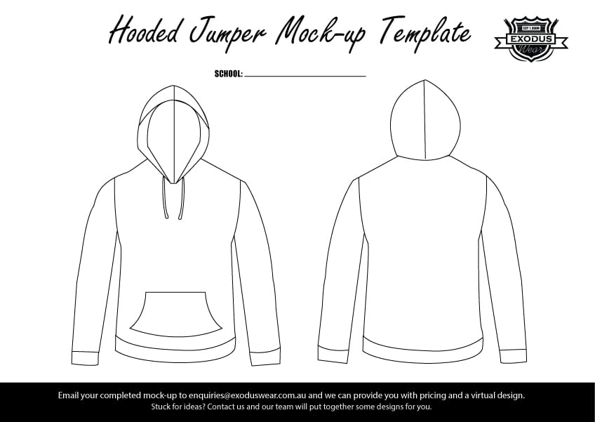 Blank Tracksuit Template