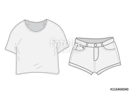 500x353 Jacket And Sweatpants. Tracksuit, Sketch Set. Things In The Style - Tracksuit Sketch