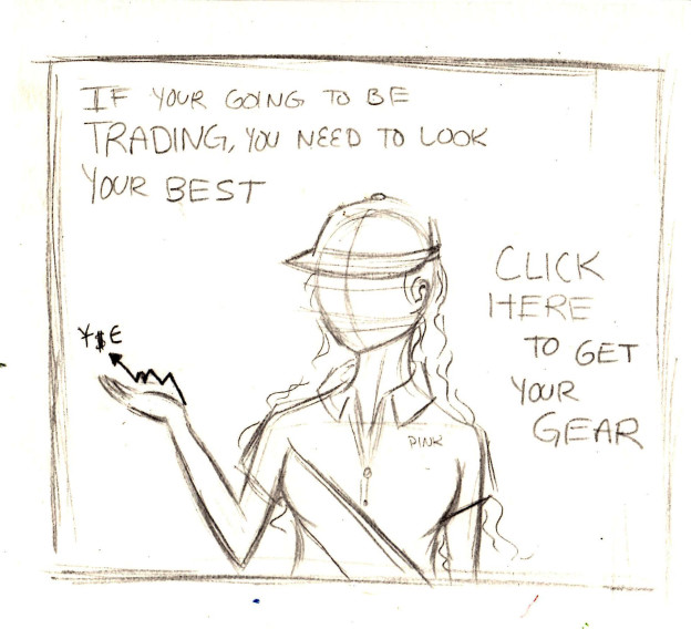 624x568 Pencil Sketch For Ad Sketch For Day Trade Manipulators Ad Red - Trade Sketch