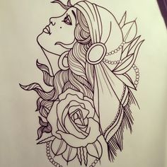 Traditional Tattoo Sketch at PaintingValley.com | Explore collection of ...